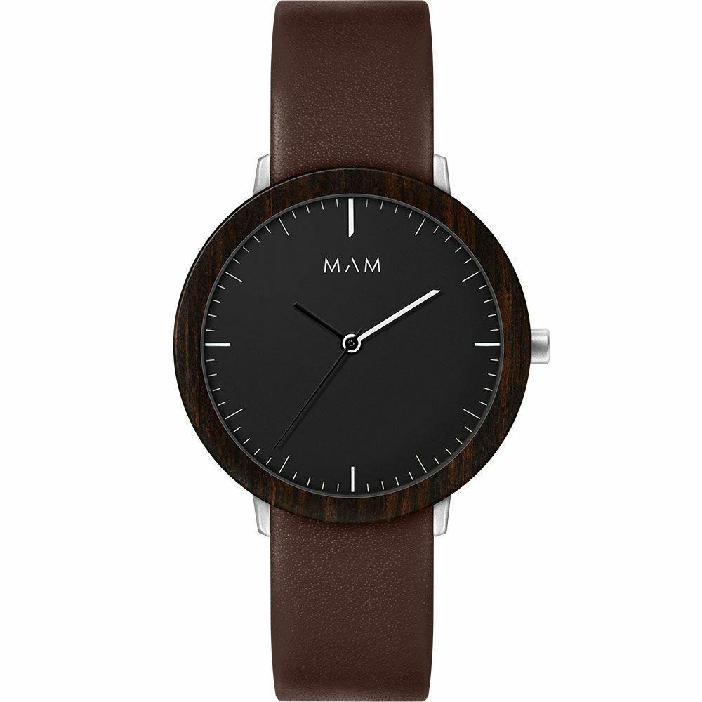 Armbåndsur MAM MAM627 unisex - Ø 39 mm, brun/sort