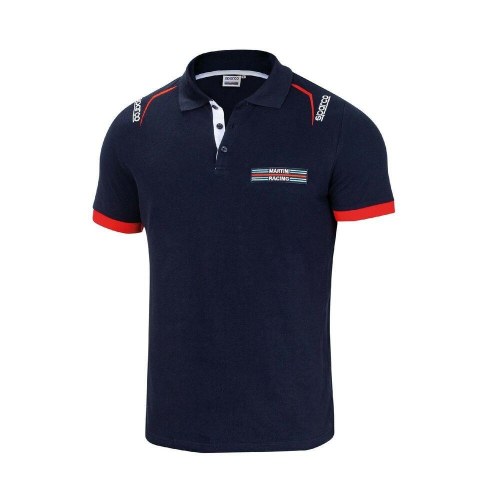 Sparco MARTINI-R polotrøje - kortærmet, marineblå, str. L