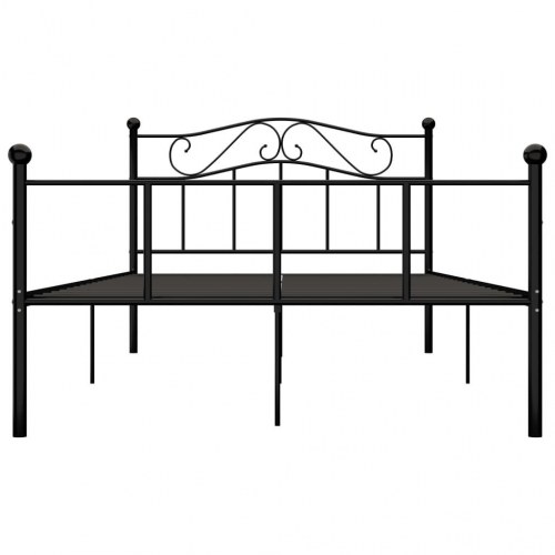 Sengestel i metal 120×200 cm - sort