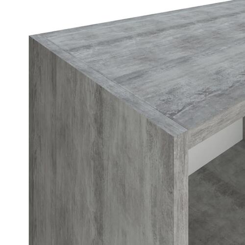 Bogreol 60x31x78 cm spånplade betongrå