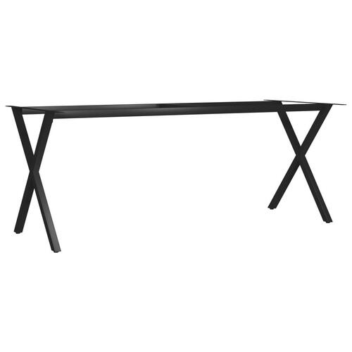 Spisebordsstel krydsstel 200 x 80 x 72 cm