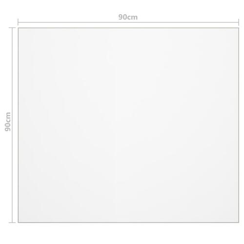 Bordbeskytter 90x90 cm 1,6 mm PVC transparent