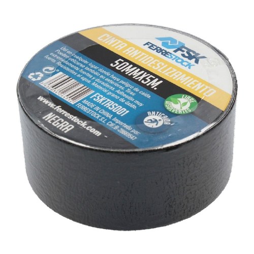 Skridsikkert tape Ferrestock - sort 5 m × 50 mm