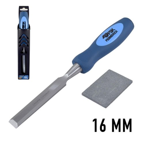 Ferrestock mejsel 16 mm - stål, ergonomisk håndtag