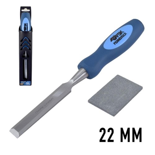 Ferrestock mejsel 22 mm - stål, ergonomisk håndtag