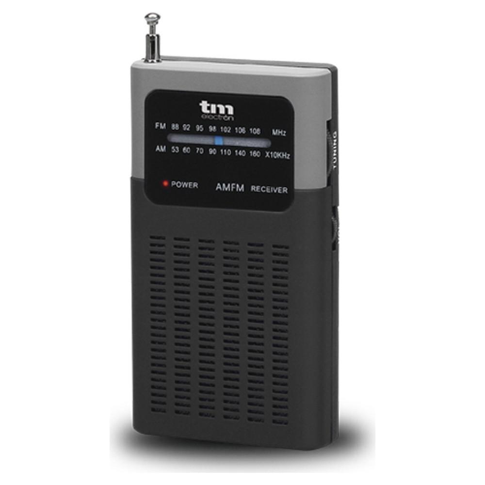 TM Electron TMRAD200 transistorradio - sort AM/FM med teleskopantenne