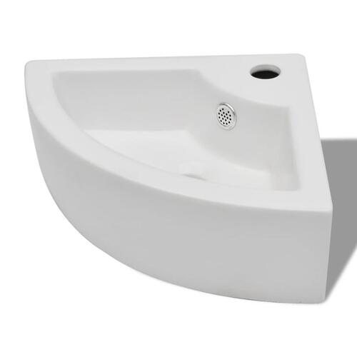 Håndvask med overløb 45 x 32 x 12,5 cm hvid
