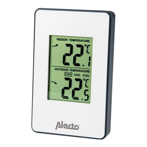Alecto WS1050 multifunktionel vejrstation - indendørs/udendørs temperatur
