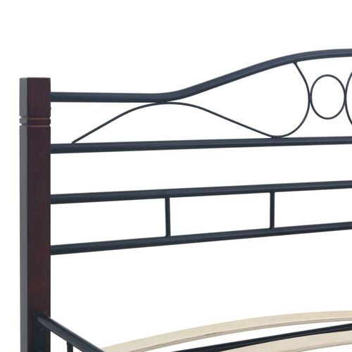 Sengestel 120 x 200 cm metal sort