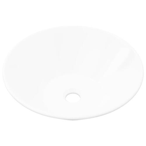 Badeværelsesvask keramisk skål hvid