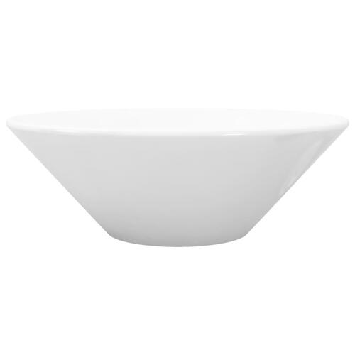 Badeværelsesvask keramisk skål hvid