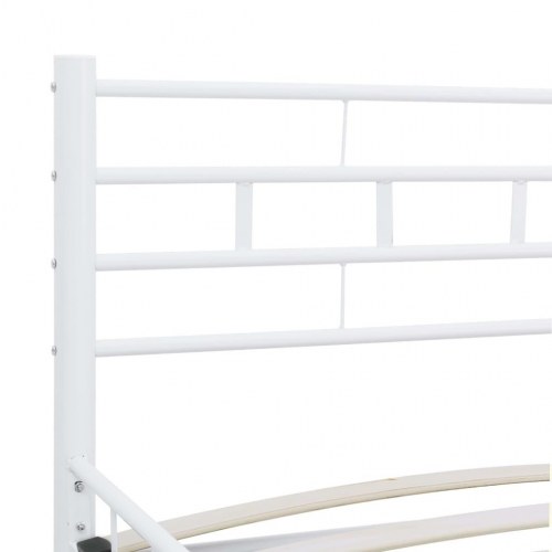 Sengestel i metal 200 x 200 cm - hvid