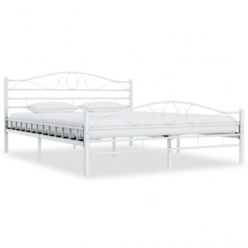 Sengestel 180 x 200 cm metal hvid