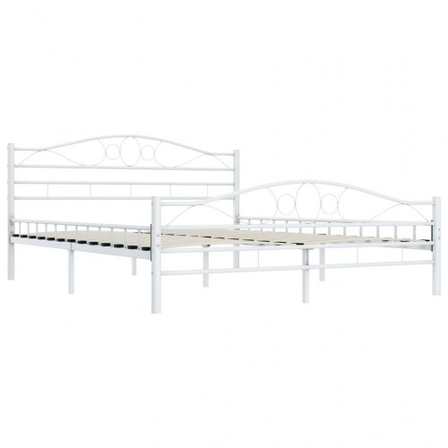 Sengestel 180 x 200 cm metal hvid