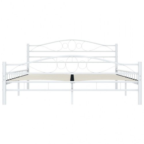 Sengestel 180 x 200 cm metal hvid
