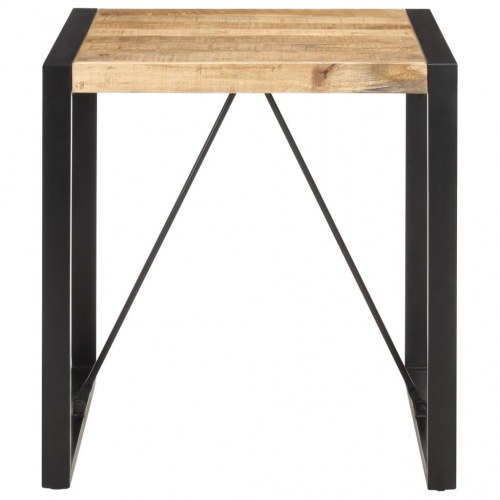 Spisebord 70x70x75 cm massivt ru mangotræ