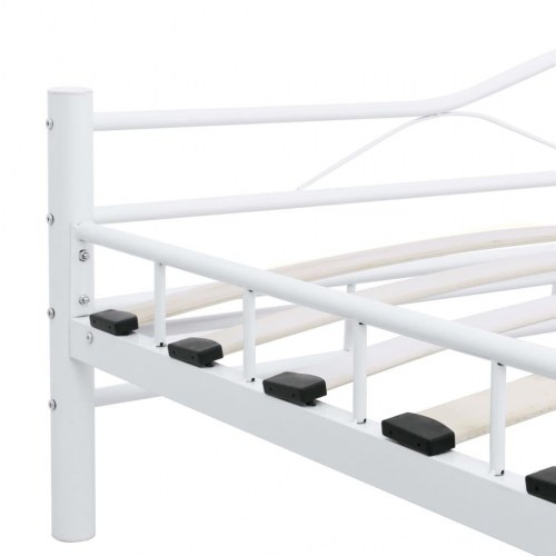 Sengestel 180 x 200 cm metal hvid