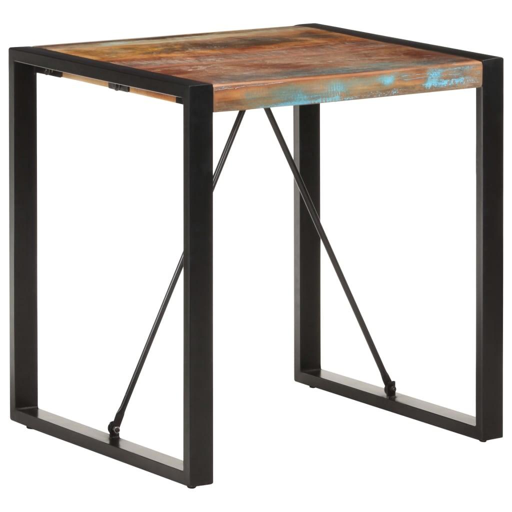 Spisebord 70x70x75 Cm Massivt Genanvendt Træ