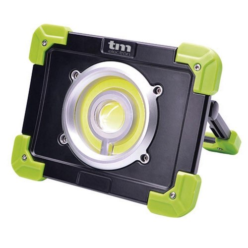 TM Electron arbejdslampe 20 W - grøn, genopladelig