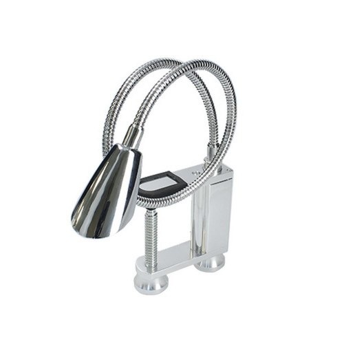 Ferrestock campinglampe i aluminium - fleksibel med EU-stik