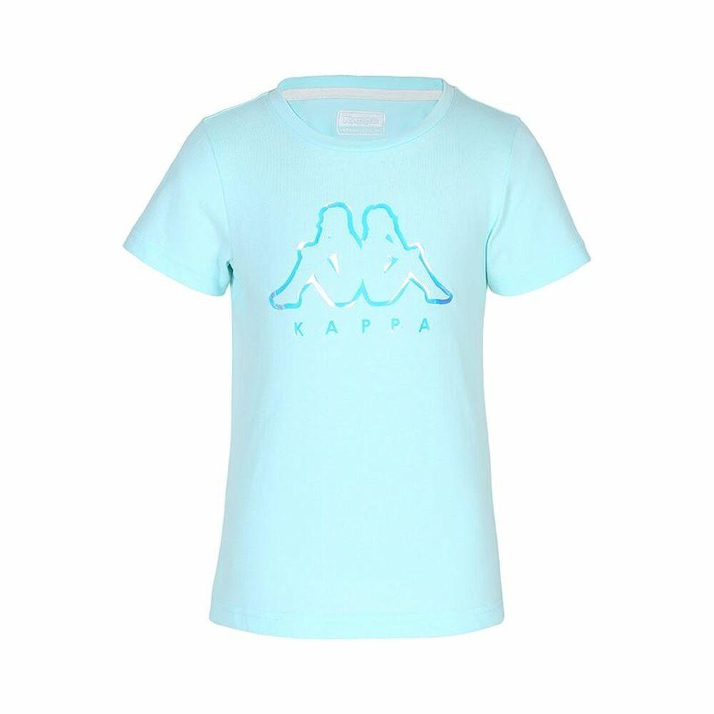 Børne Kortærmet Shirt Kappa Quissy Blue Akvamarin