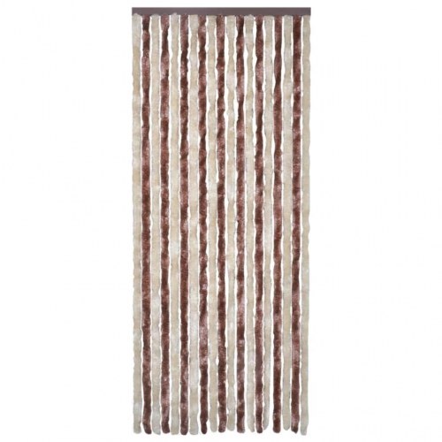 Insektgardin 118×220 cm i chenille - beige/lysebrun