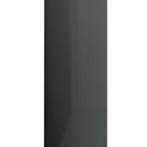 Bogreol 98x30x98 cm spånplade grå højglans