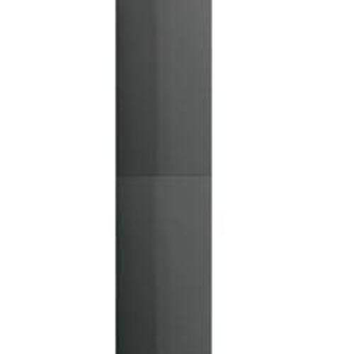 Bogreol med 5 hylder 80x30x189 cm konstrueret træ grå højglans