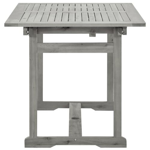 Havebord (120-170)x80x75 cm massivt akacietræ