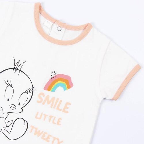 Sæt med tøj Looney Tunes Pink 6 måneder
