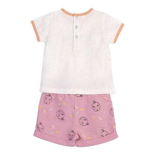 Looney Tunes baby sæt - Pink, 9 måneder, 100% bomuld