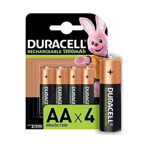 Genopladelige batterier AA DURACELL 1300 mAh