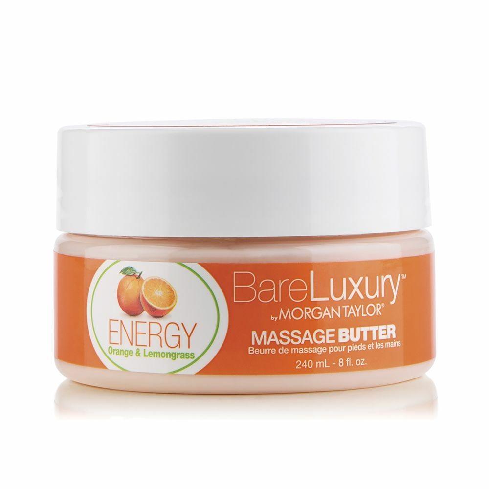 Morgan Taylor BareLuxury Energy Massage Butter 240 ml - forfriskende kropssmør med orange og lemongrass
