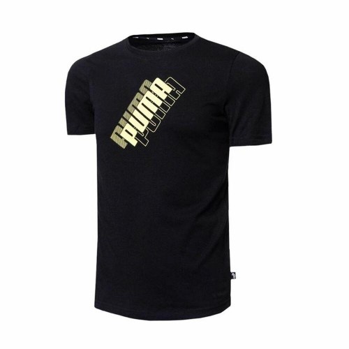 Puma Power Logo T-shirt til drenge, sort (7-8 år)