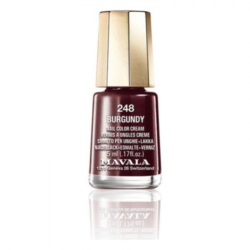 Nagellack 248 Burgundy | 5 Ml | Intensiver Weinrot-Ton | Langlebiger Glanz | Für Natürliche & Künstliche Nägel