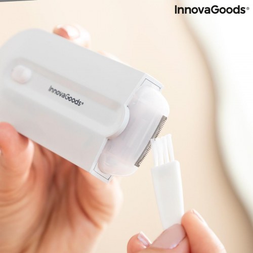 Ladyshaver med LED - Genopladelig Mini Shaver Epiluch (hvid/lilla)
