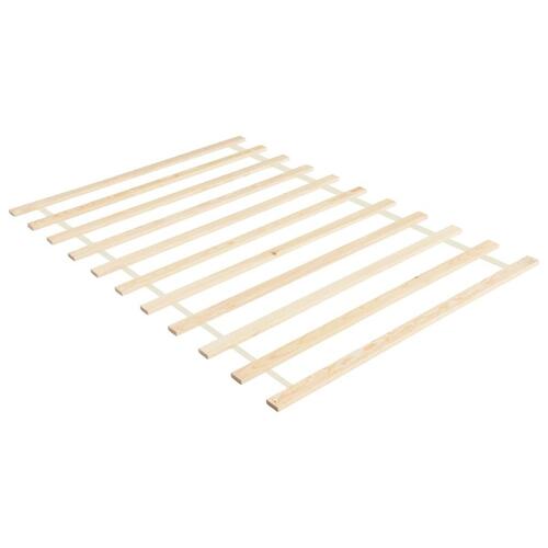 Sammenrullelig lamelbund 11 lameller 100x200 cm massiv fyrretræ