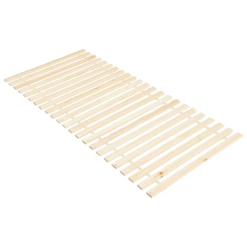Sammenrullelig lamelbund 23 lameller 90x200 cm massivt fyrretræ
