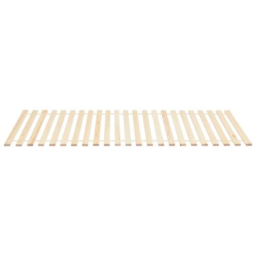 Sammenrullelig lamelbund 23 lameller 90x200 cm massivt fyrretræ