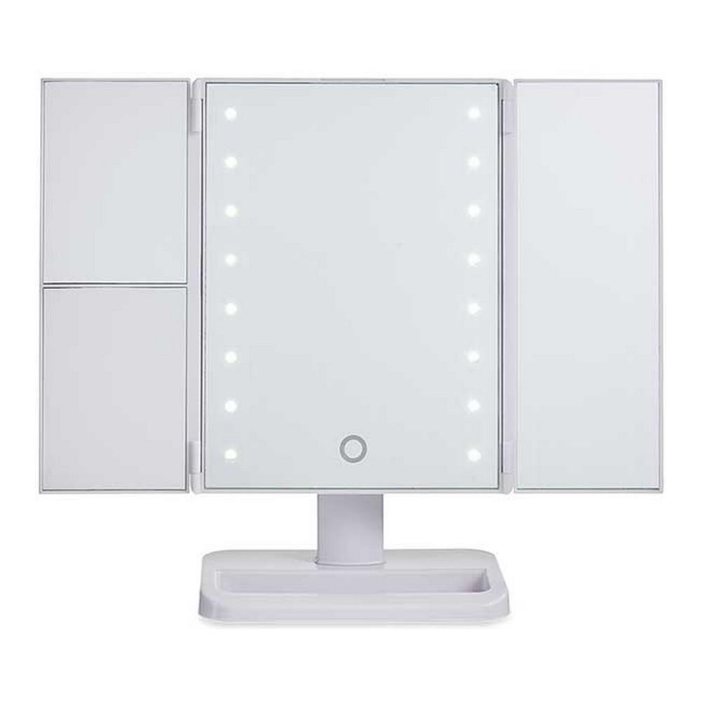 Makeup-Spejl med LED 1x 2x 3x Hvid (34,7 x 11,5 x 29 cm)