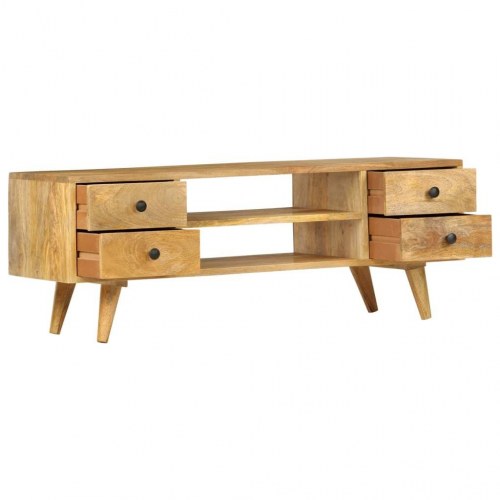 Tv-skab 110 x 35 x 40 cm massivt mangotræ