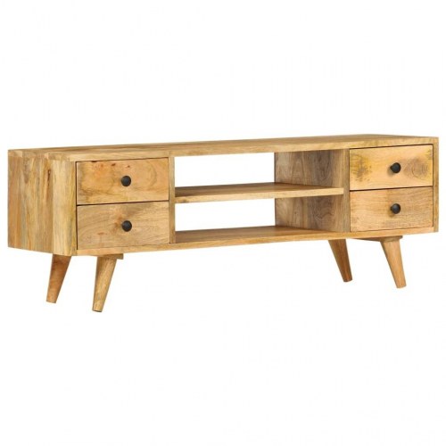 Tv-skab 110 x 35 x 40 cm massivt mangotræ