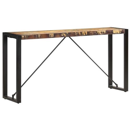 Konsolbord 150 x 35 x 76 cm massivt genbrugstræ