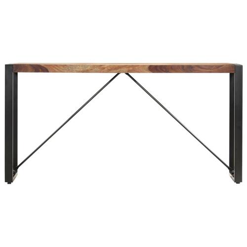 Konsolbord 150x35x76 cm massivt sheeshamtræ