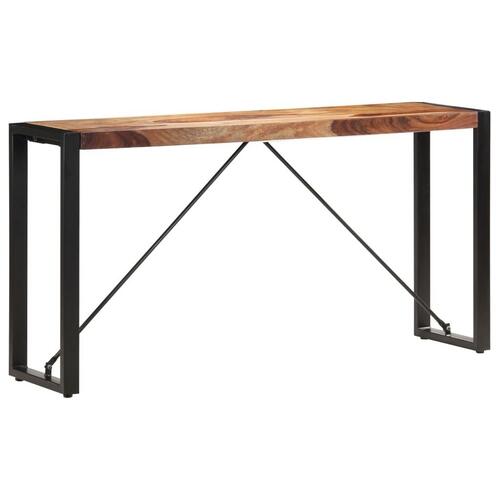 Konsolbord 150x35x76 cm massivt sheeshamtræ
