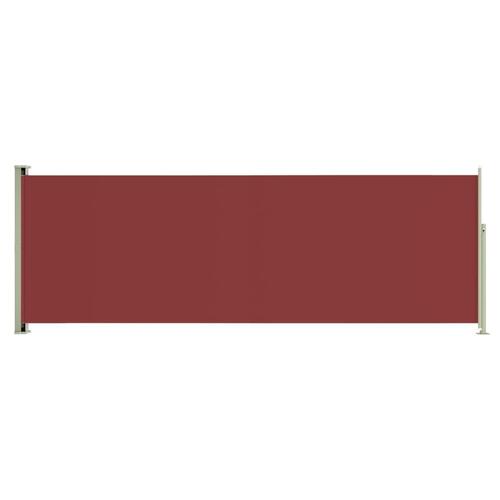 Sammenrullelig sidemarkise til terrassen 180x500 cm rød