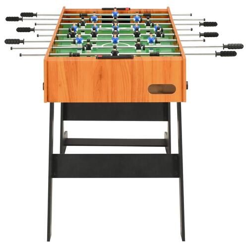 Foldbart bordfodboldbord 121 x 61 x 80 cm lysebrun