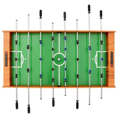 Foldbart bordfodboldbord 121 x 61 x 80 cm lysebrun
