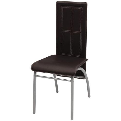 Spisebordsstole 2 stk. kunstlæder brun
