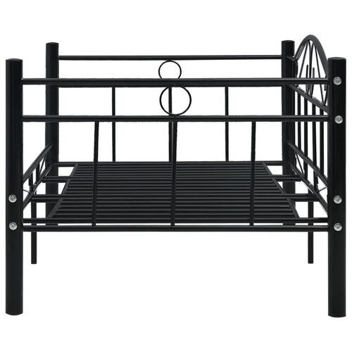 Stel til daybed 90x200 cm metal sort
